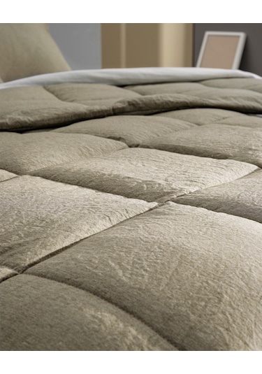 Madame Coco Meleni Tek Kişilik Comforter Set - Haki Çok Renkli