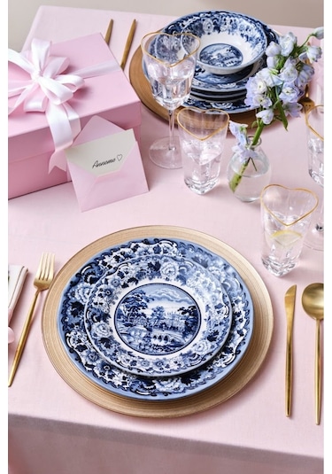 Karaca  Old Town 24 Parça 6 Kişilik Yemek Takımı