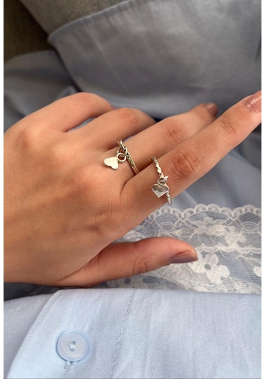 Charm Burgu Yüzük Gümüş