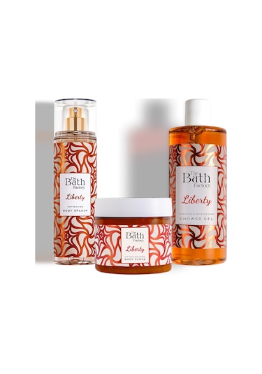 Liberty Duş Jeli + Liberty Peeling + Liberty Vücut Spreyi Lavanta