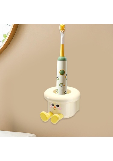 Homyl Diş Fırçası Tutucu Duvara Monte Banyo Düzenleyici Otel Beyaz