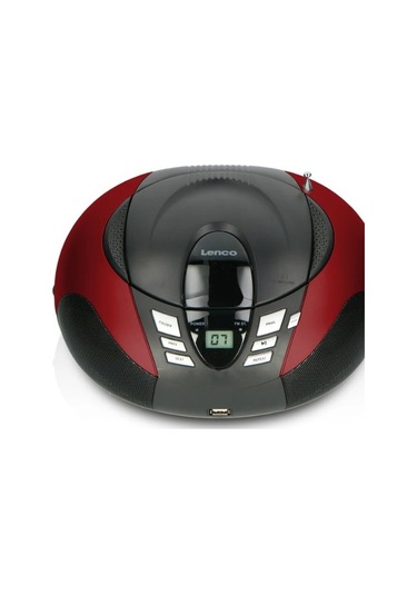 Lenco Scd-37 Usb Kırmızı - Taşınabilir Fm Radyo Cd Ve Usb Oynatıcı - Kırmızı
