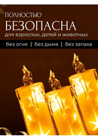 Xiyyadms Led Mum, 20x7 Cm, Sarı Işık, Çıkartmalı Mumluk, Akıllı Dekoratif Aydınlatma, Yangınsız Ve Uzun Ömürlü, Ev Ve Etkinlikler İçin Sarı