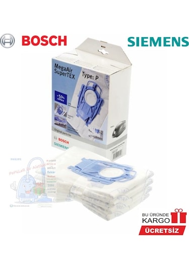Bosch Uyumlu Bbz 52 Afp Süpürge Toz Torbası - 4 Adet (Kutulu) (441016211)