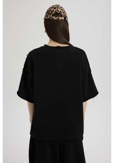 Mai Studios Co. Flex Siyah Oversize T-shirt Eşofman Takım Siyah