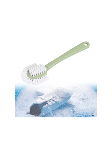 Suntek Ayakkabı Temizleme Fırçası, Uzun Saplı Temizleyici, Yeşil