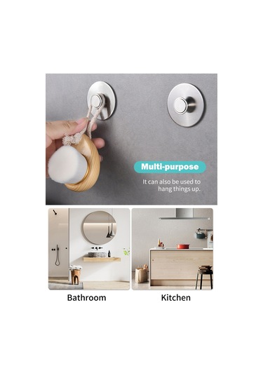 Leezsing Duvara Monte Manyetik Sabunluk Paslanmaz Çelik Tutucu Banyo Mutfak Depolama Odası İçin Delme Gerektirmez Diğer