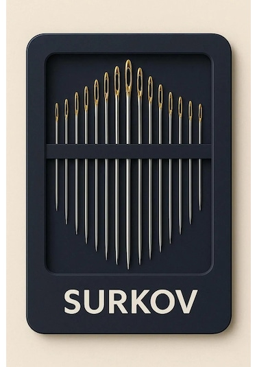 Surkov Büyük Ve Küçük Gözlü Dikiş İğneleri, 16 Adet 243818071