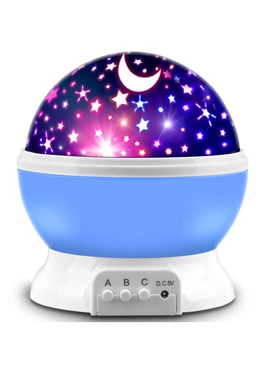 Masa Lambası Işık Küre Projektörlü Yansıtmalı Renkli Yıldızlı