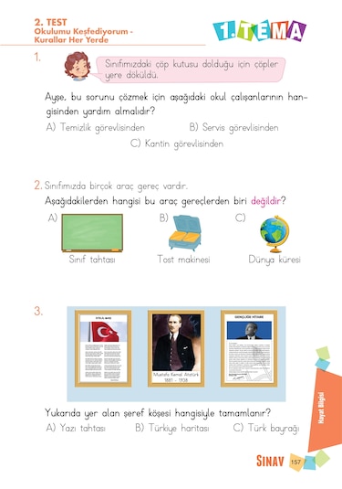Sınav Yayınları 1. Sınıf Tüm Dersler Soru Bankası