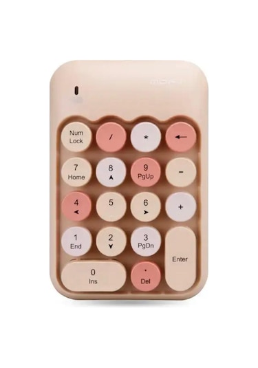 Kablosuz Retro Numpad 18 Tuşlu Numerik Muhasebe Ofis Klavyesi