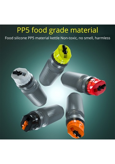 Enlee Rr10 Fda Sertifikalı Bpa Içermeyen Kamp Bisiklet Fitness Spor Salonu Sızdırmaz Kapaklı Bisiklet Su Şişesi - Siyah