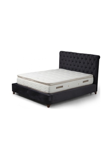 160x200 Deluxe Baza+başlık+yatak Antrasit