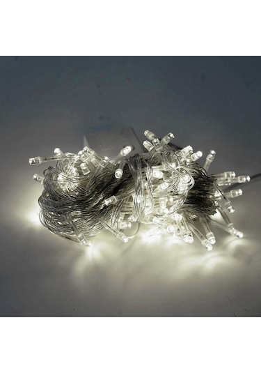 Beyaz Led Peri Dize Işıklar 7 Renk Pil Kumandalı Açık Hava Su Geçirmez Led Dize Işık Noel Doğum Günü Ev Partisi Dekoru Lamba 5m Beyaz