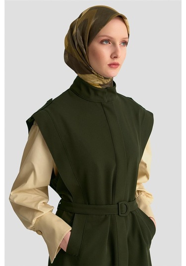 Armine Apoletli Yelekli Takım 25k6127 Haki Haki