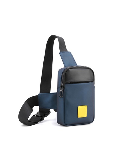 Youtek Erkek Nylon Casual Çapraz Çanta - Koyu Mavi, Hafif Ve Fonksiyonel, 19x13x4cm Koyu Mavi