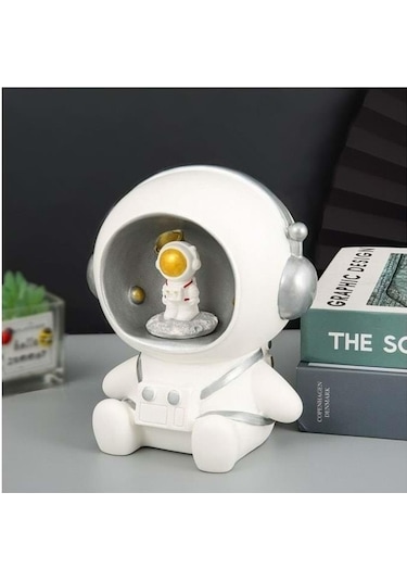 Himarry Polyester Masa Üstü Astronot Ledli Lamba
