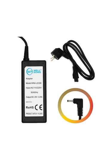 Wellpower Wna-le032 20v 2.25a 4.0x1.7mm Lenovo Uyumlu Notebook Şarj Adaptörü