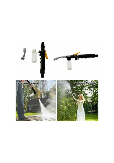 Araba Yıkama Bakım Yüksek Basınçlı Güç Su Tabancası Yıkama Su Jeti Bahçe Hortumu Değnek Meme Püskürtücü Sprey Temizleme Aracı