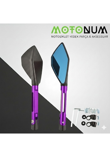 Arora Kasırga Modifiye Ayna-mor Renk-a43091