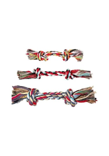 Trixie L Boy Köpek Pamuk İpten Örgü Diş İpi Çok Renkli