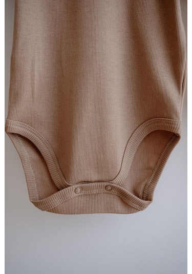 Lilabio 3'lü Pamuklu Kaşkorse Kısa Kollu Body Set Taş/ekru/kiremit Çok Renkli