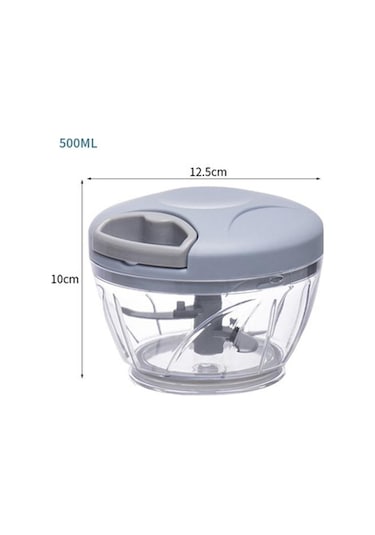 Mavi 500/900 Ml Sarımsak Kıyıcı Manuel Döndür Sebze Kesici Kıyıcı Dilimleme Mey Sarımsak Kırıcı Mutfak Gadget Dilimleyici 54999178 Mavi