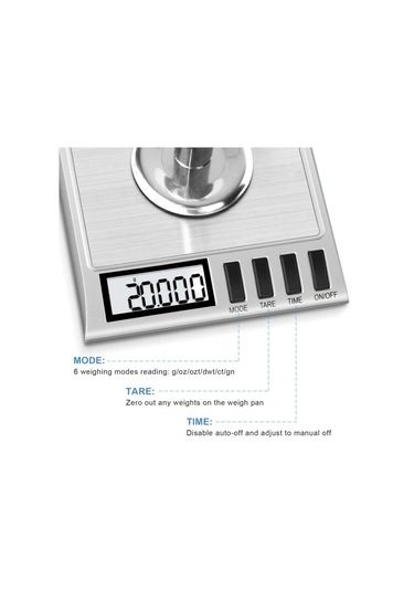 Willowhaven Gümüş Rengi 0.001g Hassas Ev Tipi Taşınabilir Cep Terazisi Altın İlaç Ölçümü