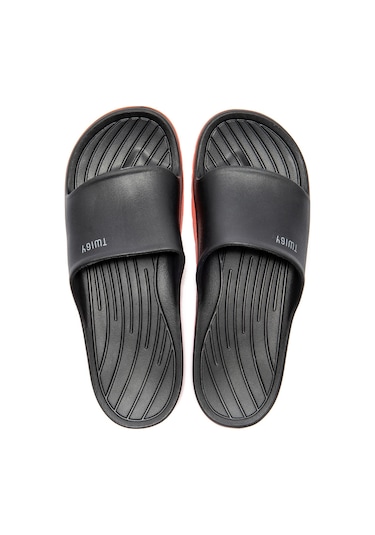 Twigy Demba Erkek Terlik Siyah Turuncu 40/45 DD0566 Siyah