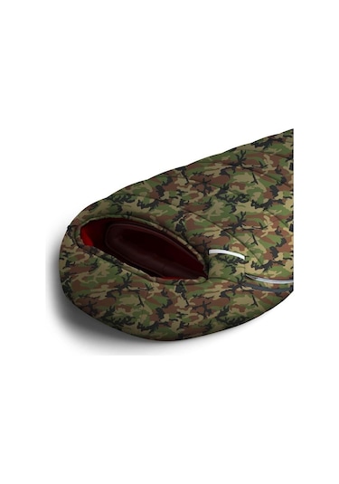 Husky Army -17 Derece Uyku Tulumu 85x220 Cm Kamuflaj Askeri Desenli Çok Renkli