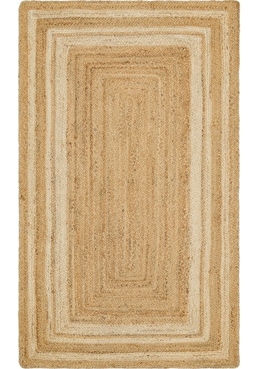 Eko Halı Echo Ech 10 Natural Whıte Xw El Dokuma Naturel Jüt Hasır Halı - 170X240