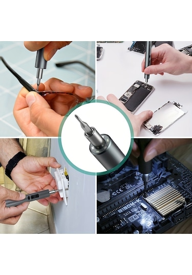 Tcherchi UD19744 28 In 1 Arada Elektrikli USB Hızlı Şarj Tornavida Seti