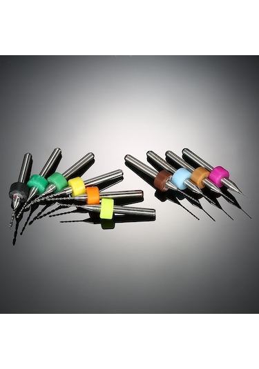 Hallow Tungsten Karbür Mikro Matkap Uçları Seti Pcb 10 Adet