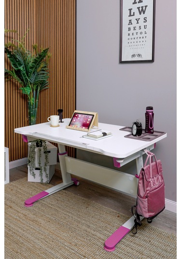 Sirius Simple Yükseklik Ve Eğim Ayarlı, Bilgisayar Ve Ofis Masası, Modern Ekru Çalışma Masası Fuşya Gri Sirius Simple Yükseklik Ve Eğim Ayarlı, Bilgisayar Ve Ofis Masası, Modern Ekru Çalışma Masası Fuşya Gri