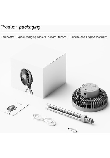 Cbtx DQ213 4000 mAh Taşınabilir Kamp Tipi Fan