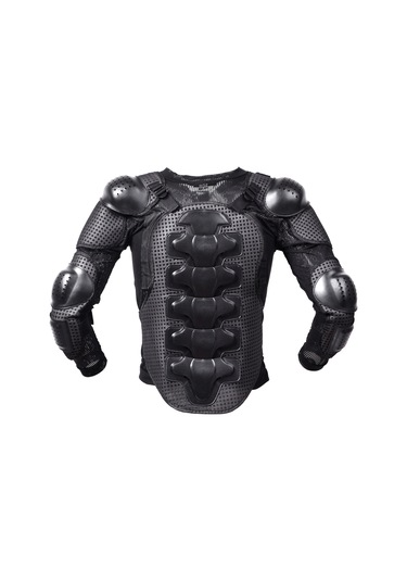 Hayalet Yarış F060 Motosiklet Zırh Takım Sürme Koruyucu Dişli Göğüs Koruyucu Dirsek Pedi Düşme Koruma Takım Elbise, Boyut: Xl Siyah