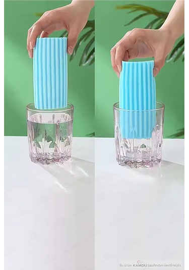 1 Adet Çok Amaçlı Nemli Sünger, Pva Temizlik Süngeri, Toz Alma Süngeri, Silgi Sünger