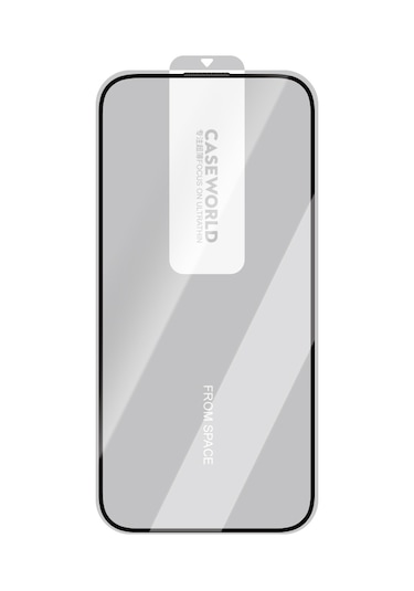 İphone 14 Pro Max Uyumlu Caseworld 0.25mm Hd 3d Temperli Cam Ekran Koruyucu Uygulama Aparatlı Şeffaf