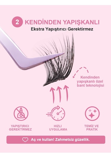 Kp1452 - Takma Kirpik Kendinden Yapışkanlı Siyah