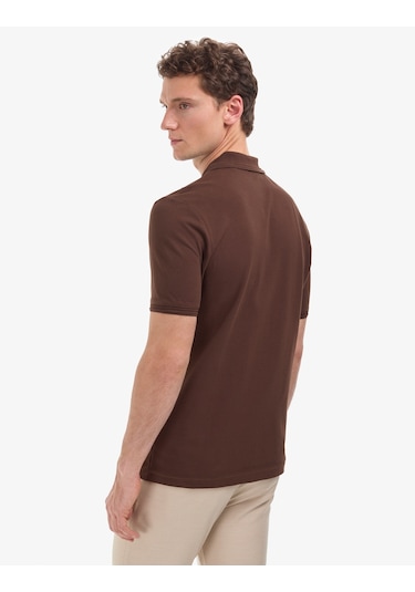 Pierre Cardin Erkek Koyu Kahverengi Tişört Basic 50325312-vr084
