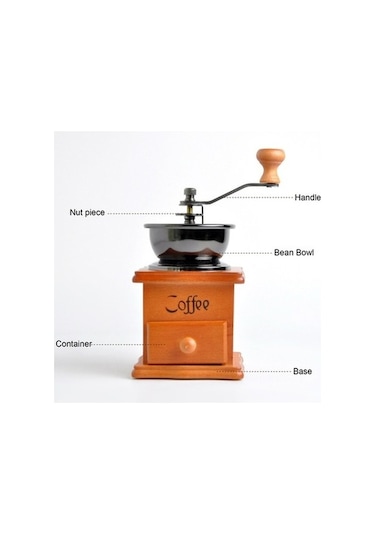 Ulzyvf Taşınabilir Kahve Değirmeni & Saklama Kabı - Seyahat İçin El Değirmeni Diğer