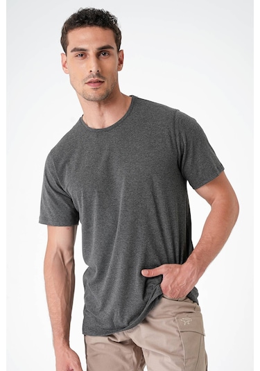 Mecanık Casual Neo Organic T-shirt Koyu Gri