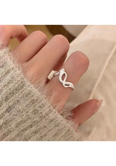 Kadınlar İçin Özel Olarak Tasarlanmış Benzersiz Düz Bantlı Yüzük No.10 Çok Renkli