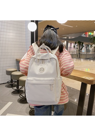 Ruicoo Kadın Gençler İçin Siyah Nilon Sırt Çantası - Outdoor Aktivitelere Uygun, Hafif, Büyük Kapasiteli, Dayanıklı Çok Renkli