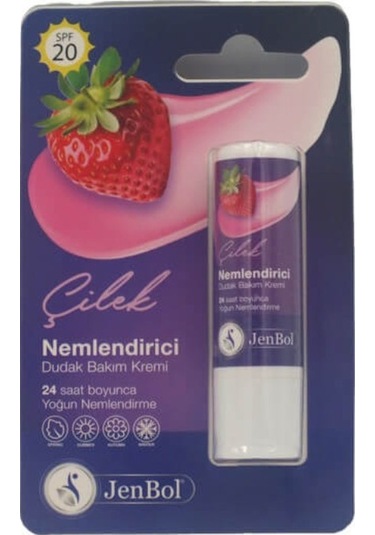 Jenbol Lip Balm Nemlendirici Dudak Bakım Kremi Çilek Spf 20 5 Gr