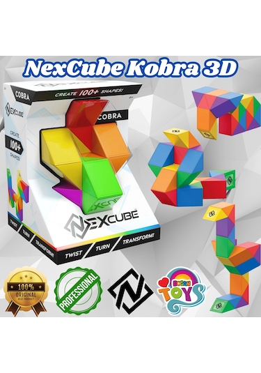 Orijinal Nexcube Kobra Küp - Nexcube Speed Cube - Nexcube 3d Puzzle Küpü - Zeka Küpü - Rubik Küp