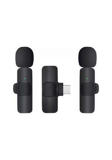 Wondernest K9 2'si 1 Arada Kablosuz Klipsli Otomatik Gürültü Önleyici Canlı Mini Mikrofon, K9 Pro