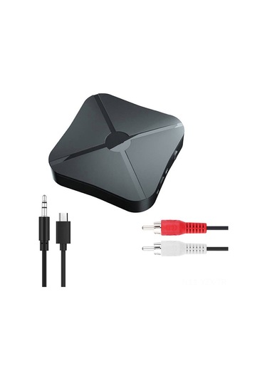 Yaozixa Kn319 Bluetooth 4.2 Çift Fonksiyonlu Ses Dönüştürücü - Verici/alıcı, Stereo Ses Aktarımı, Taşınabilir, Sınırsız Bağlantı, Siyah