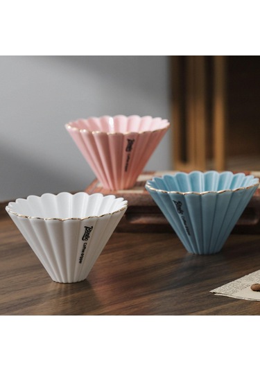 Suntek Kahve Filtresi Üzerine Dökün Tutucu Cafe Pembe