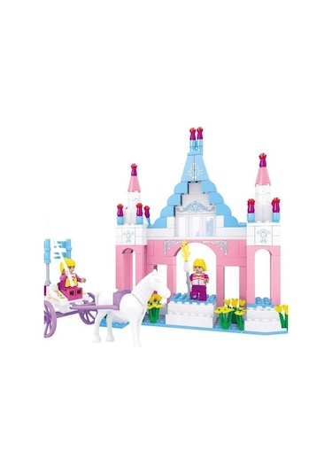 Asya Oyuncak Fairyland  Şato ve Arabalı At 245 Parça Yapım S